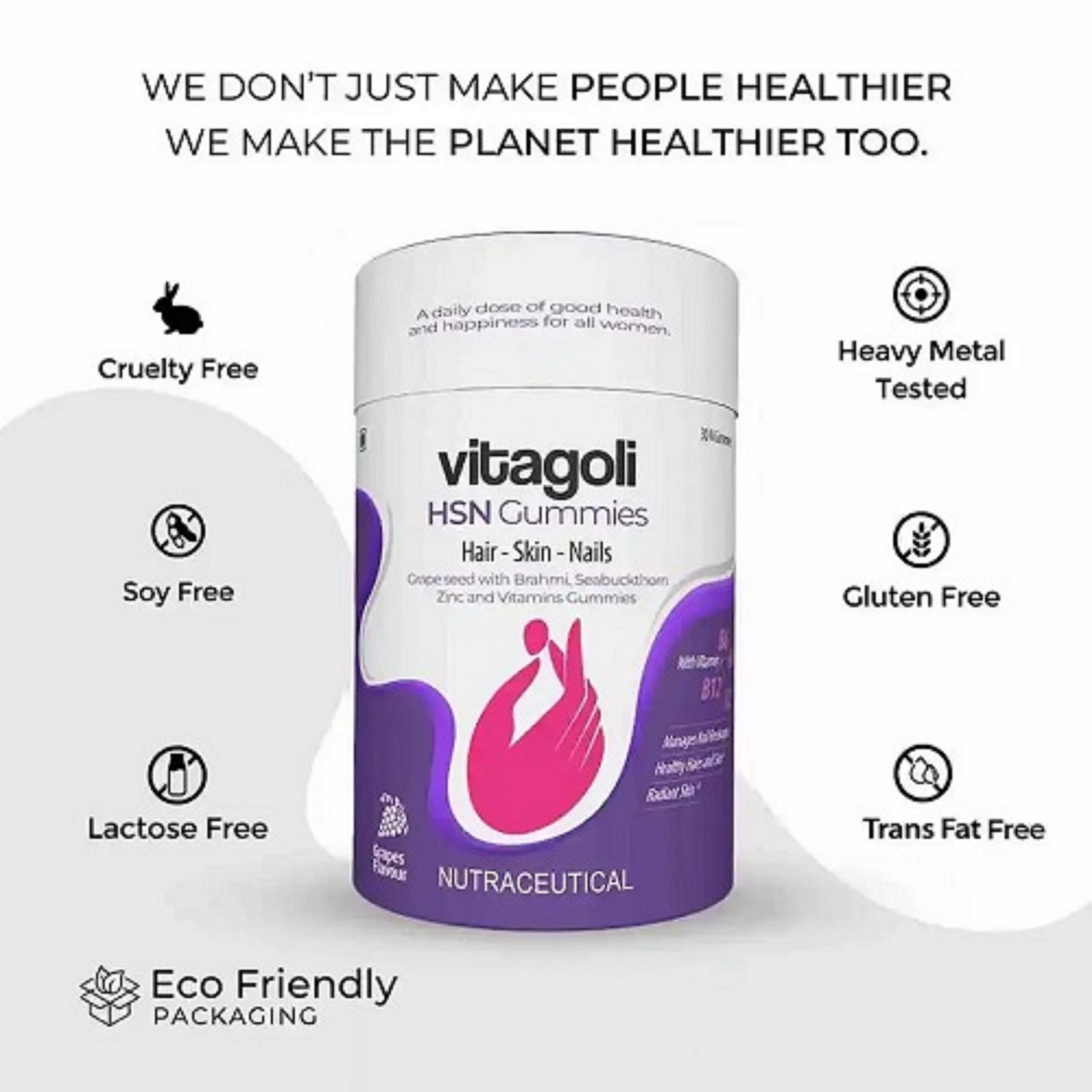 Vitagoli Gummies for the Better Hair Growth